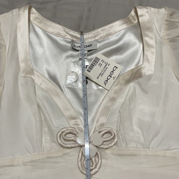 Bebe dress w/silk trim detail NWT - Picture 13 of 13